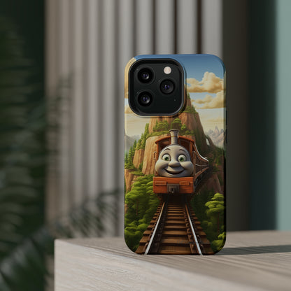 The "Mountain Journey Train" Character Phone Case -MagSafe Tough Cases