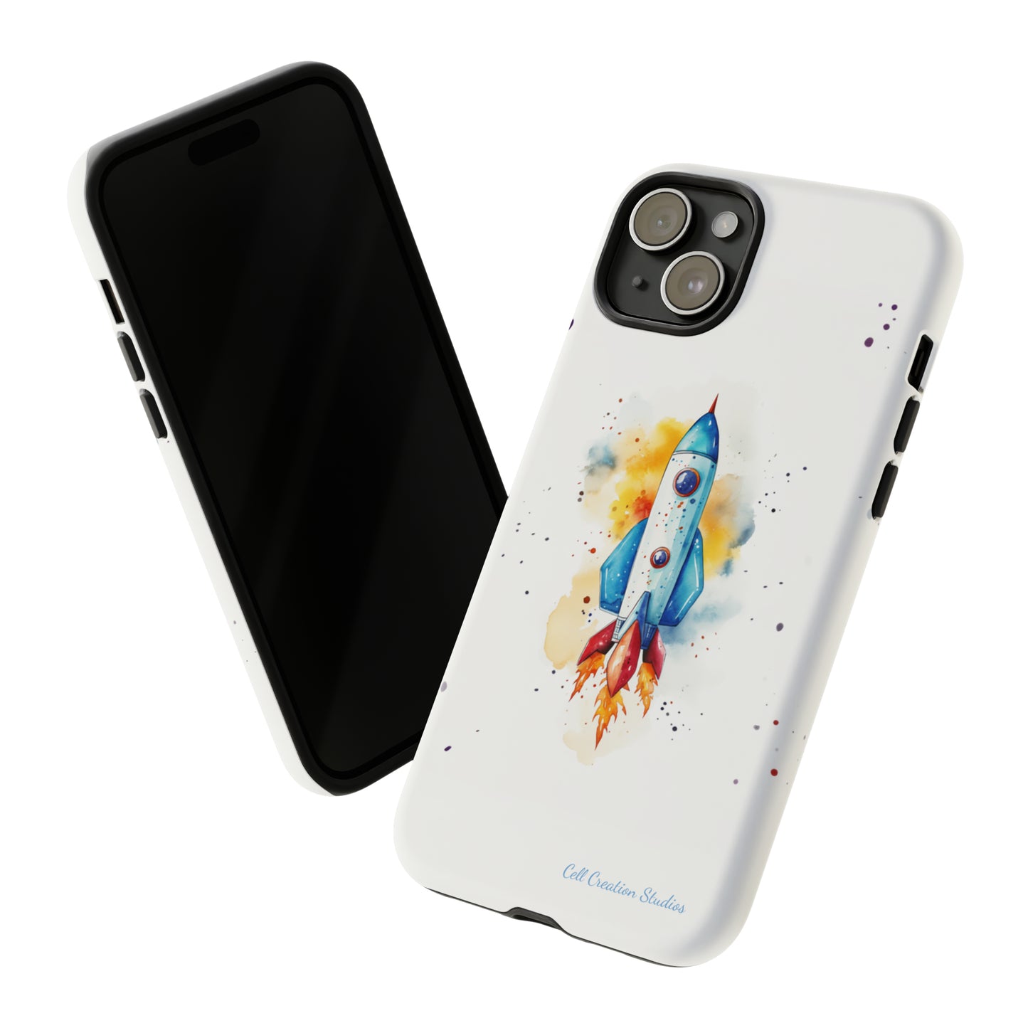 Introducing our "Cosmic Rocket" Cell Phone Case – Where Style Meets Adventure -Tough Cases
