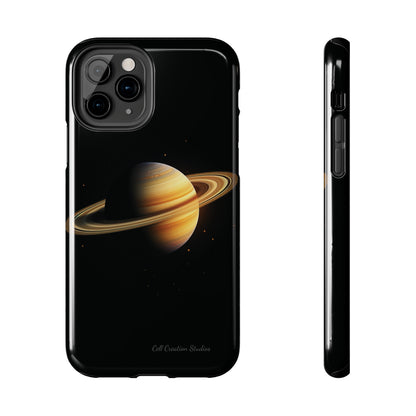 Introducing the "Saturn's Elegance" Cell Phone Case – A Cosmic Masterpiece -Tough Phone Cases
