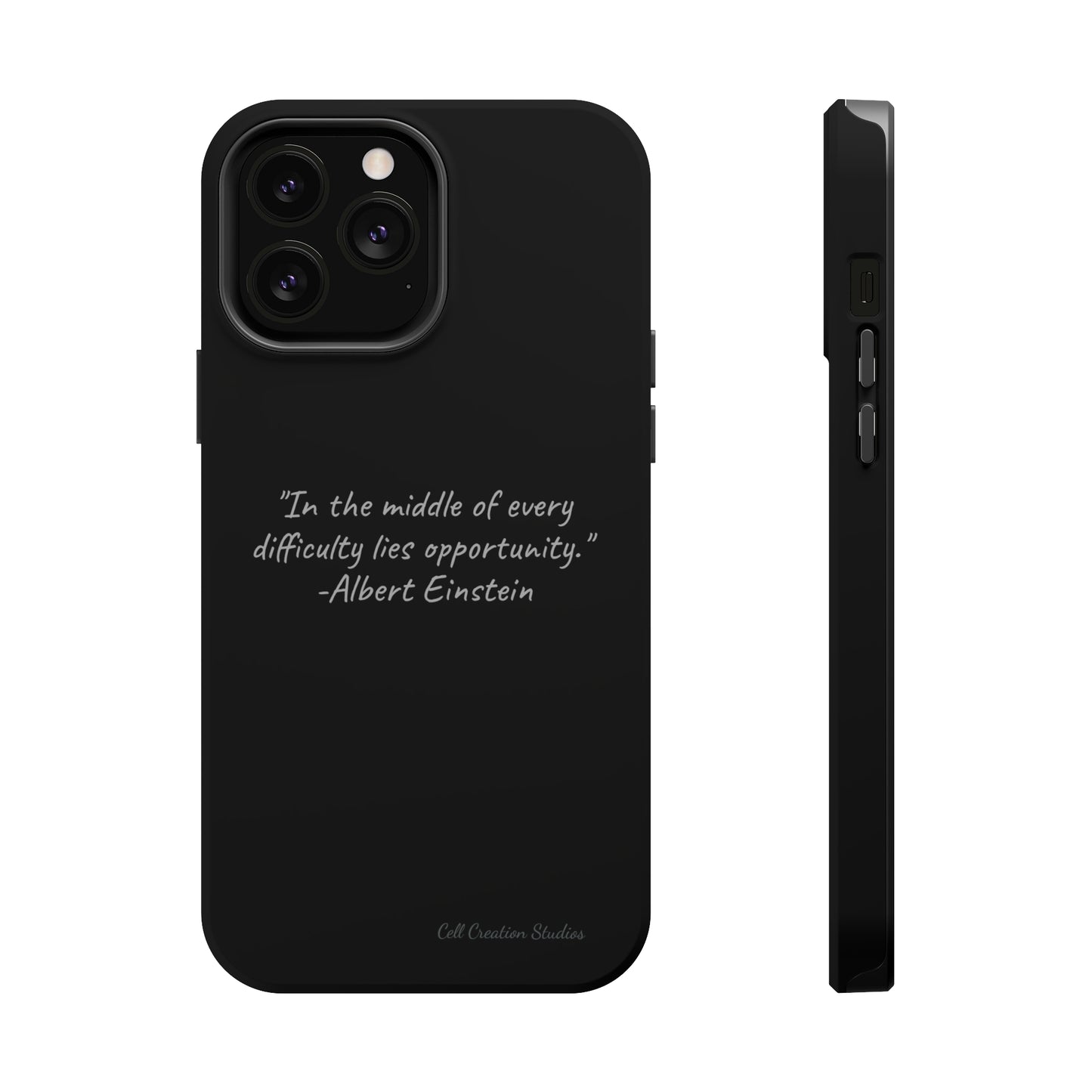 The "Opportunity Amid Difficulty" Albert Einstein Quote Phone Case -MagSafe Tough Cases