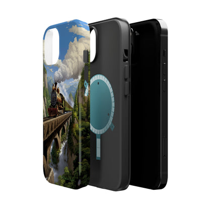 The "Scenic Mountain Train" Phone Case -MagSafe Tough Cases