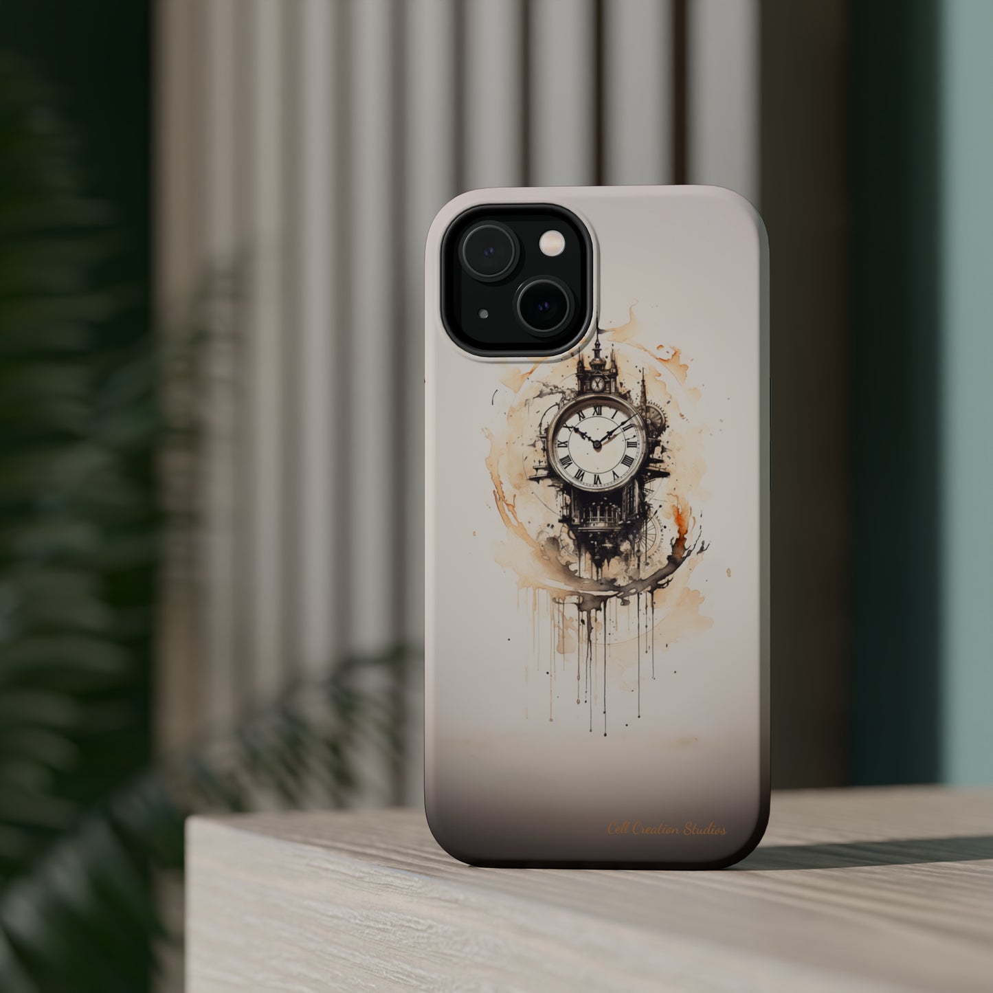 Introducing the "Elegant Clockwork" Cell Phone Case – Embrace Timekeeping with Style and Grace -MagSafe Tough Cases