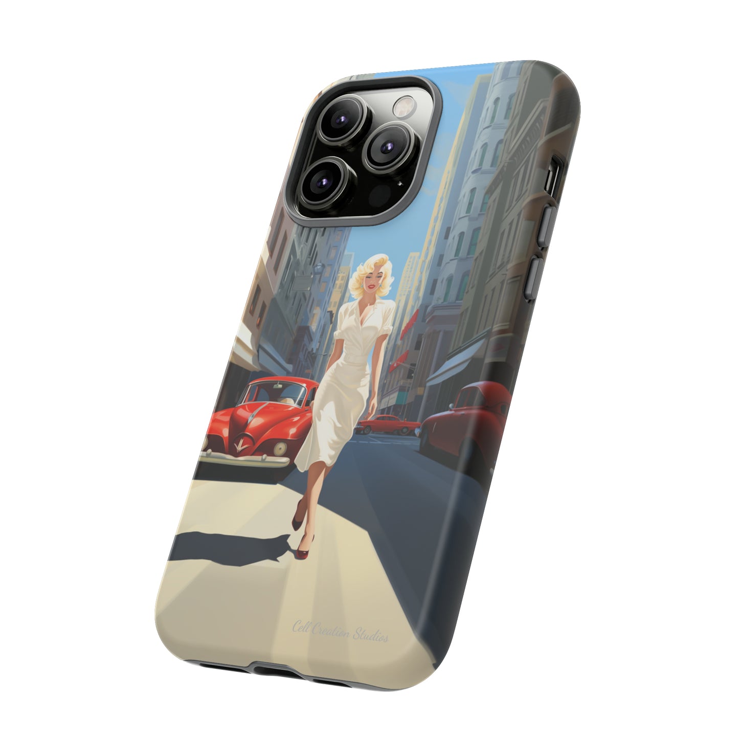 "City Stroll Glamour" Marilyn Monroe Phone Case -Tough Cases