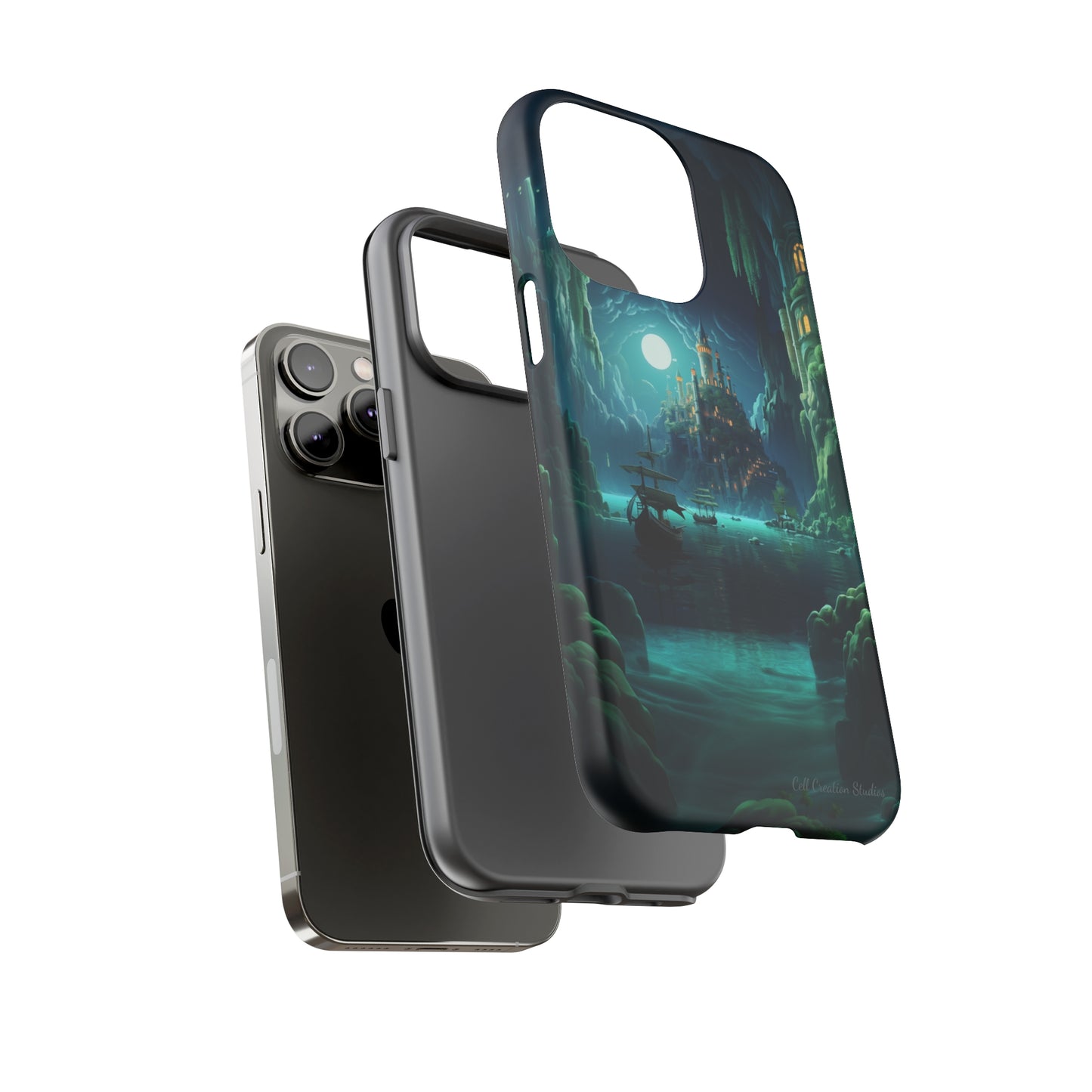 Introducing the "Moonlit Ancient City" Cell Phone Case – Explore Mysteries in the Glow of Moonlight -Tough Cases