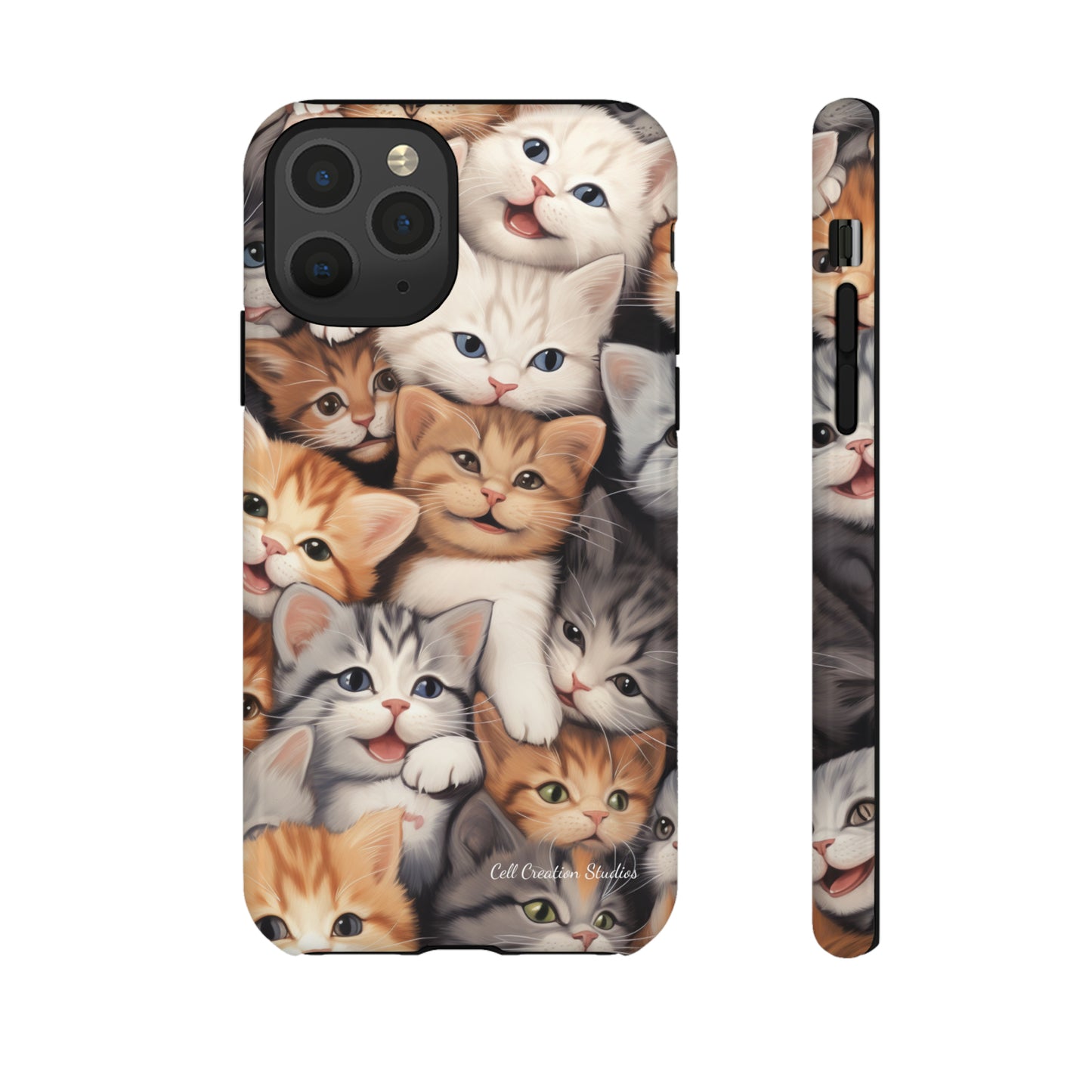 "Kitten Cuddle Haven" Phone Case -Tough Cases