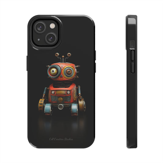 Introducing the "Toy Robot Delight" Cell Phone Case – Embrace Nostalgia with a Playful Robotic Companion! -Tough Phone Cases