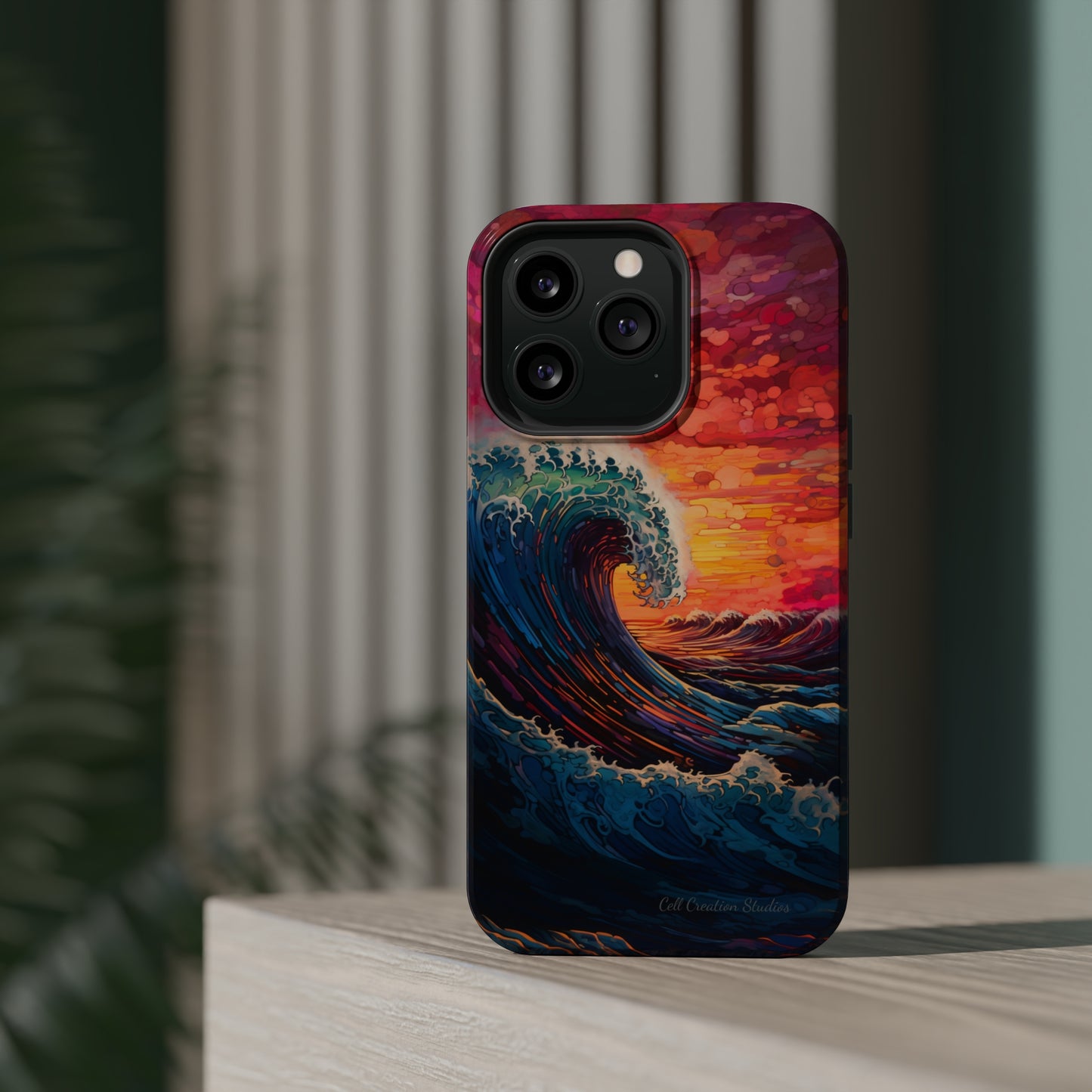 "Colorful Ocean Wave" Cell Phone Case -MagSafe Tough Cases