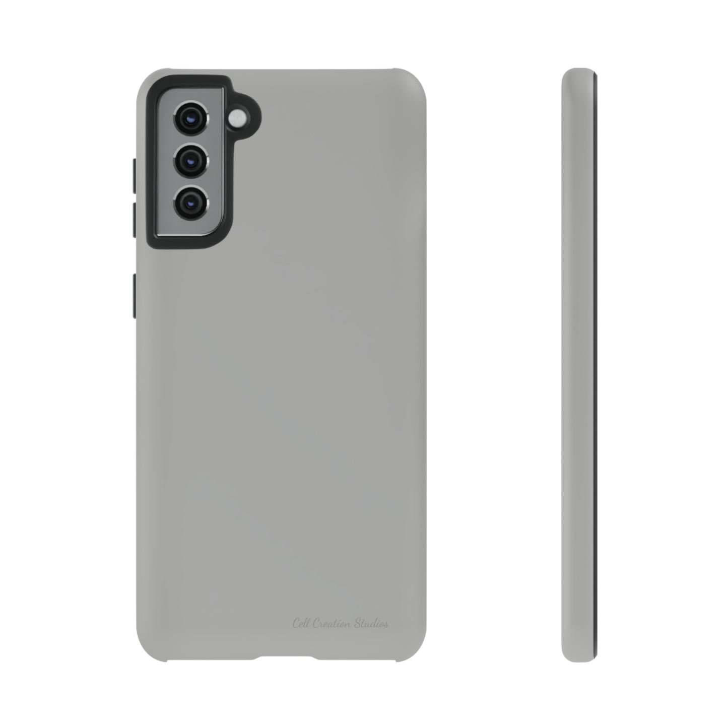 "Sleek Silver Essence" -Tough Samsung Phone Cases