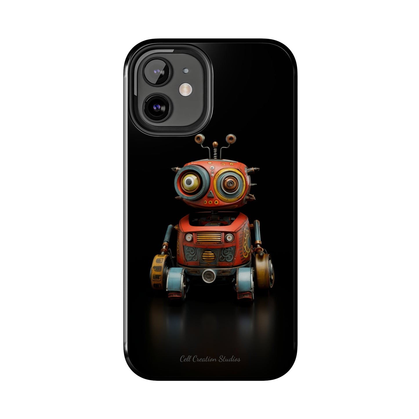 Introducing the "Toy Robot Delight" Cell Phone Case – Embrace Nostalgia with a Playful Robotic Companion! -Tough Phone Cases