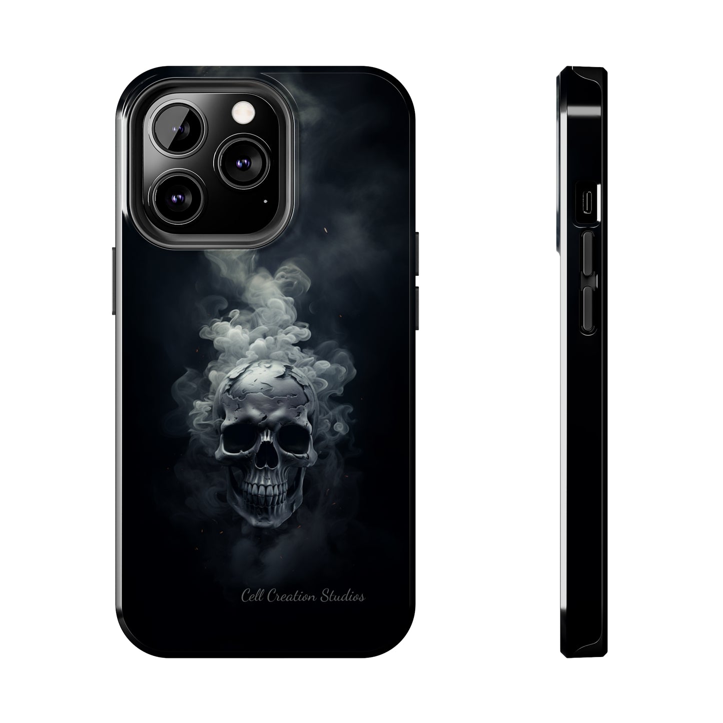 "Ethereal Skull Noir" -Tough iPhone Cases