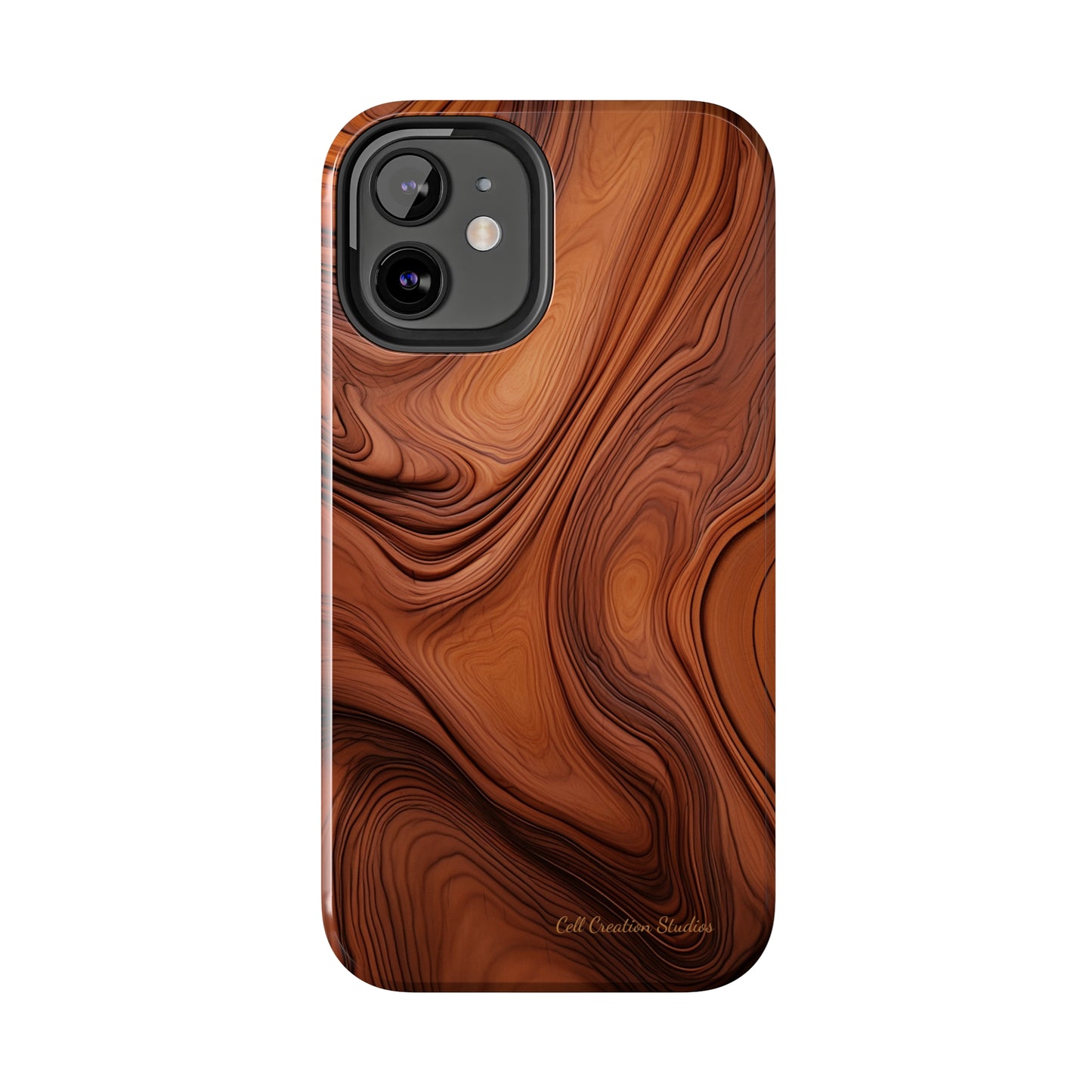 The "Natural Elegance" Wood Pattern Phone Case -Tough Phone Cases