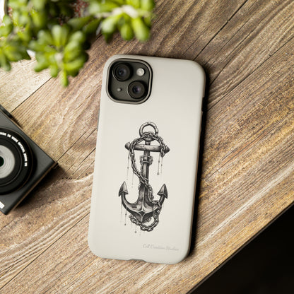 "Nautical Elegance Anchor" -Tough iPhone Cases