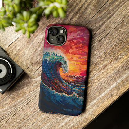 "Colorful Ocean Wave" Cell Phone Case -Tough Cases