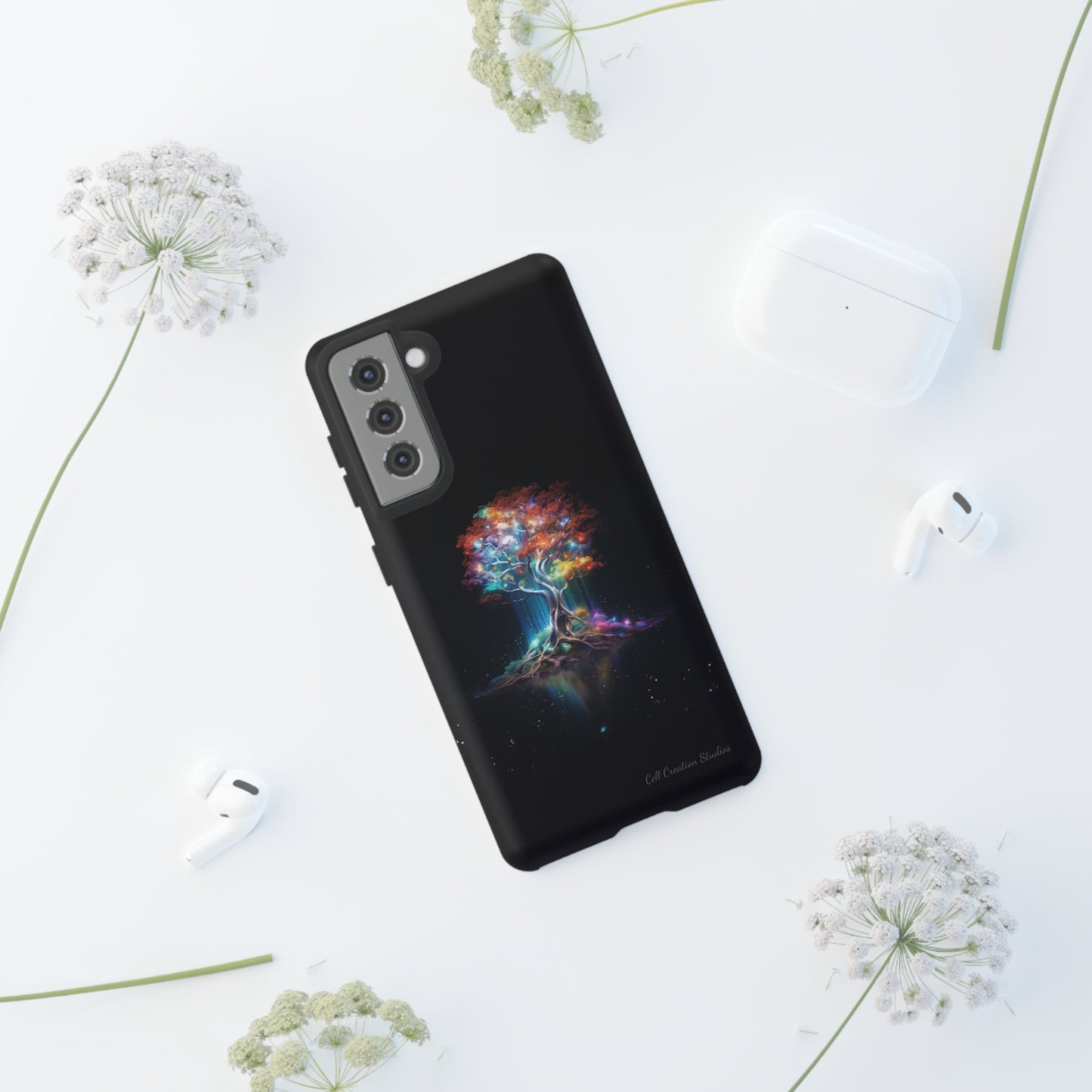 Introducing the "Vibrant Glow Tree" Cell Phone Case – Radiate Elegance with Nature's Brilliance -Tough Cases