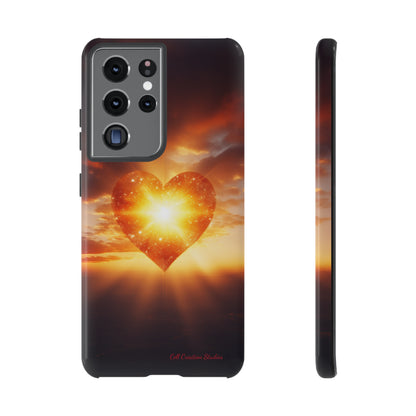 Introducing the "Sunlit Heart" Cell Phone Case – Embrace Love and Radiance -Tough Cases