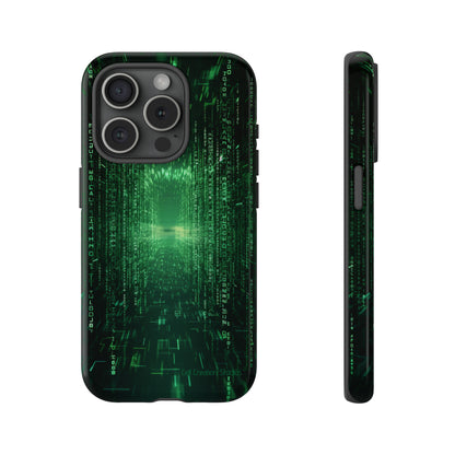 Introducing our "Digital Code Stream" Cell Phone Case – where style meets technology for your device's protection -Tough Cases