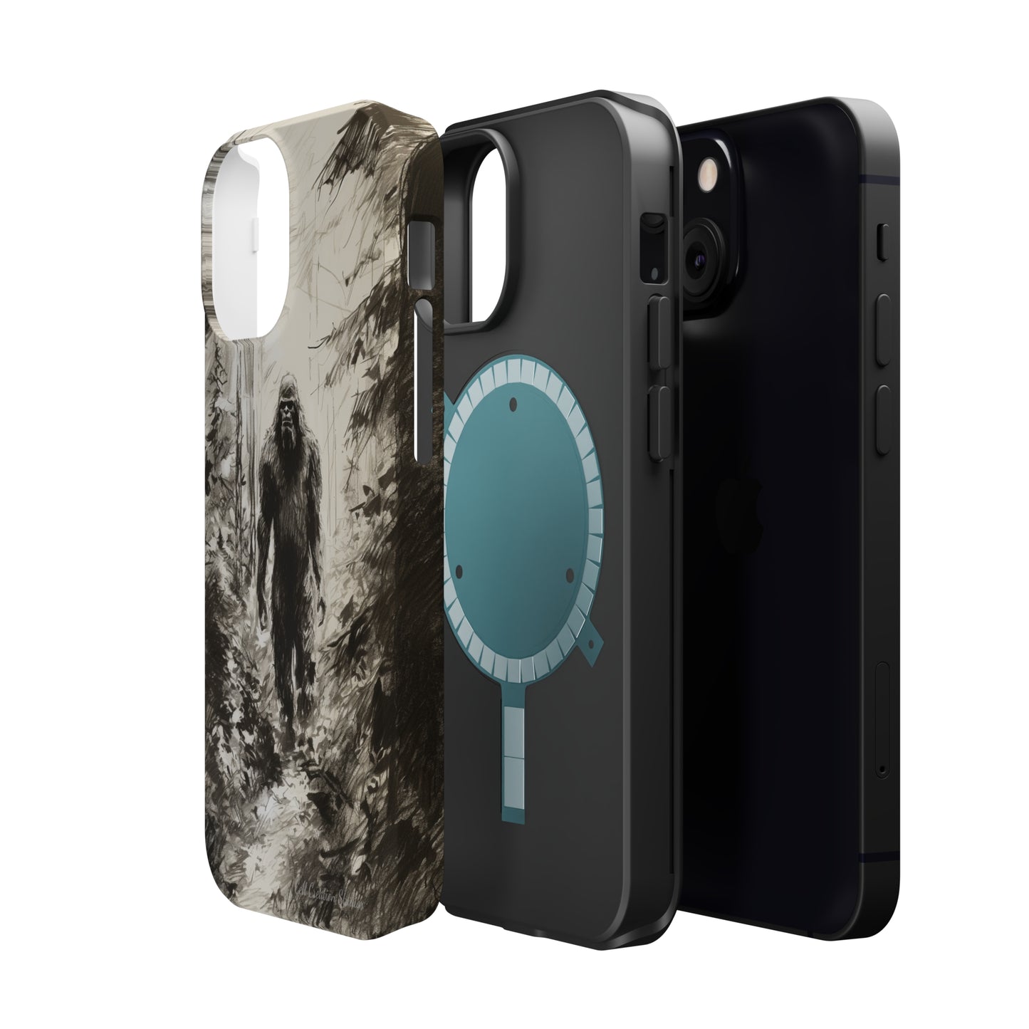 "Bigfoot in the Wilderness" Cell Phone Case – Encounter Bigfoot's Mystery -MagSafe Tough Cases