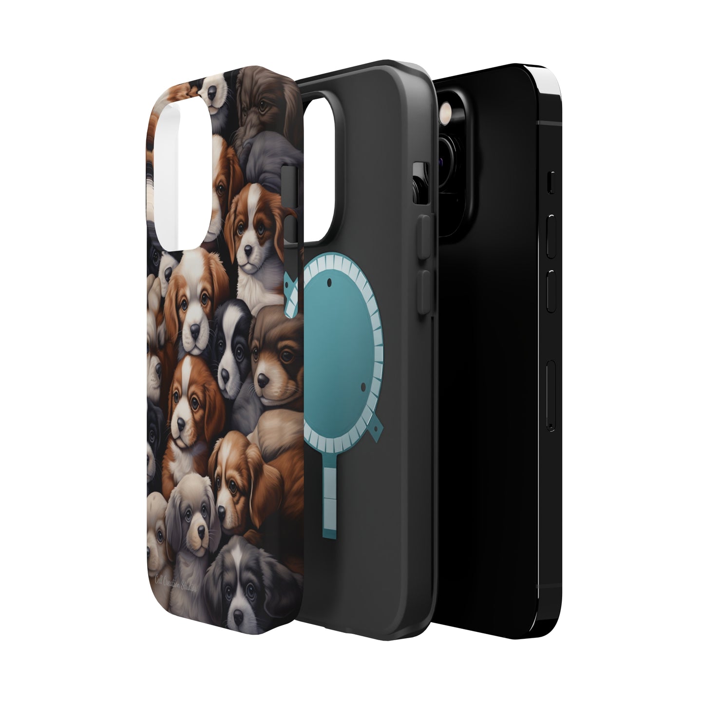 "Puppy Pile" Cuddles Phone Case -MagSafe Tough Cases