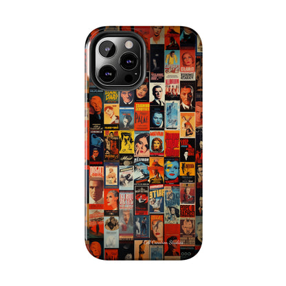 Introducing the "Vintage Movie Poster Collage" Cell Phone Case – Timeless Hollywood Charm -Tough Phone Cases