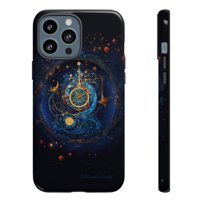 "Cosmic Clock Elegance" -Tough iPhone Cases