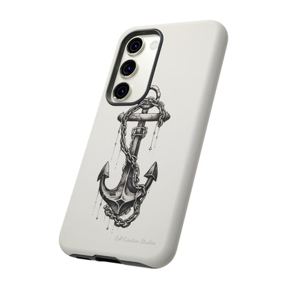 "Nautical Elegance Anchor" -Tough Samsung Phone Cases