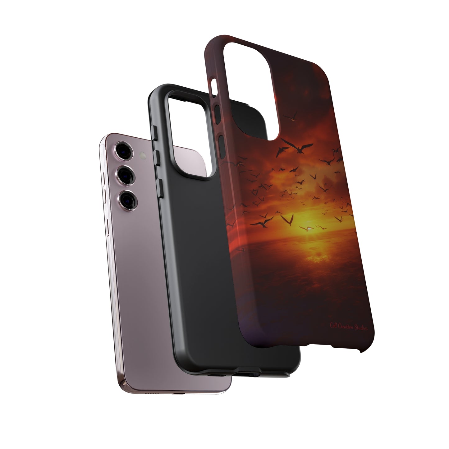 Introducing the "Sunset Soar" Cell Phone Case – Embrace Freedom and Beauty -Tough Cases