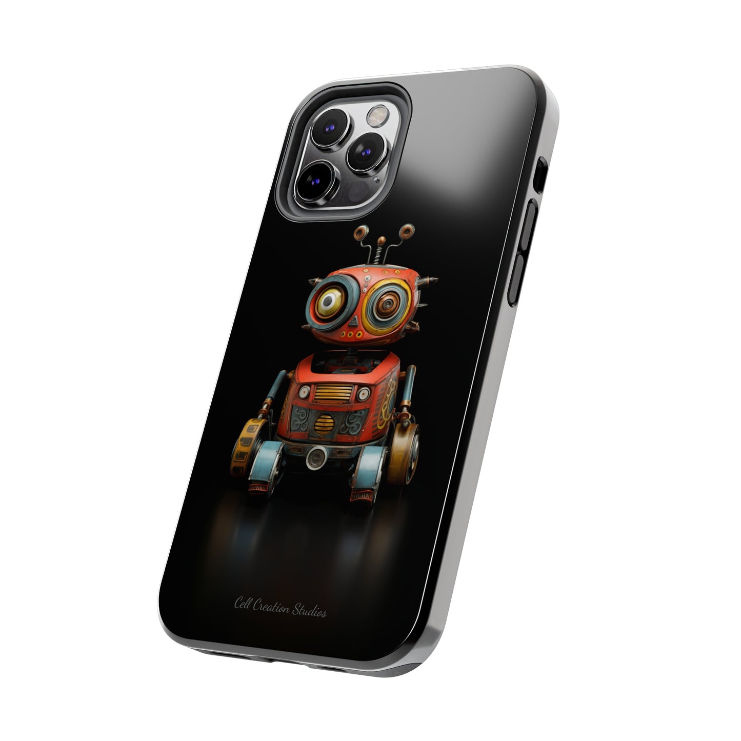 Introducing the "Toy Robot Delight" Cell Phone Case – Embrace Nostalgia with a Playful Robotic Companion! -Tough Phone Cases