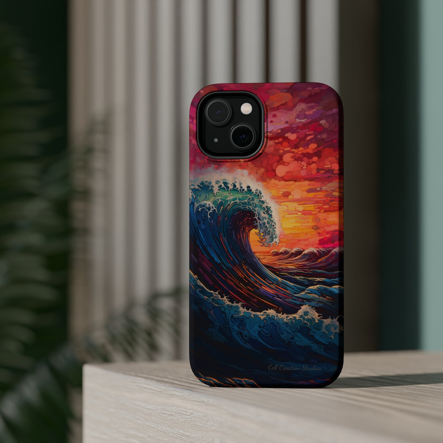 "Colorful Ocean Wave" Cell Phone Case -MagSafe Tough Cases