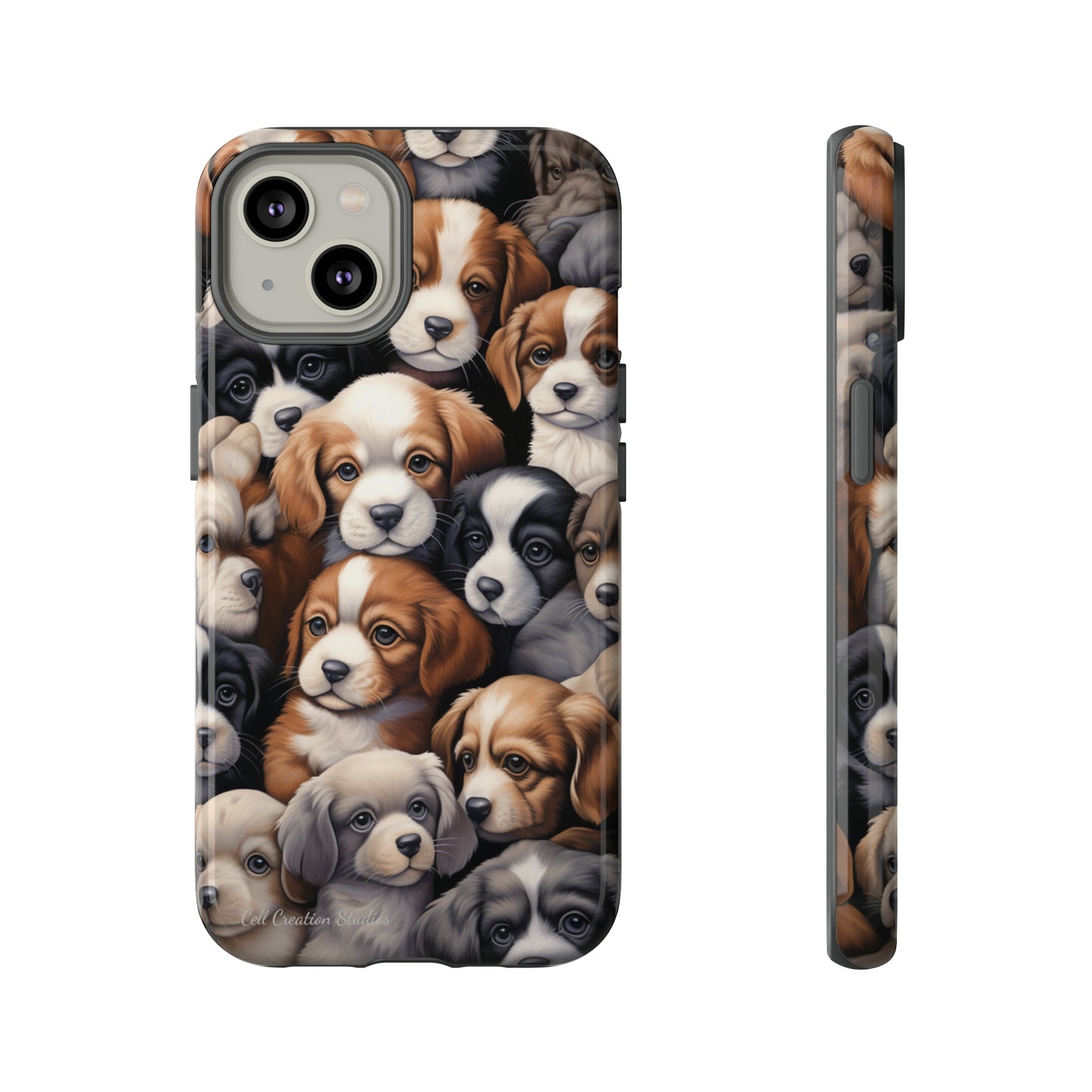 "Puppy Pile" Cuddles Phone Case -Tough Cases