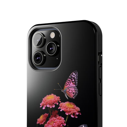 "Achillea Desert Eve Deep Rose & Butterfly" Phone Case -Tough Phone Cases