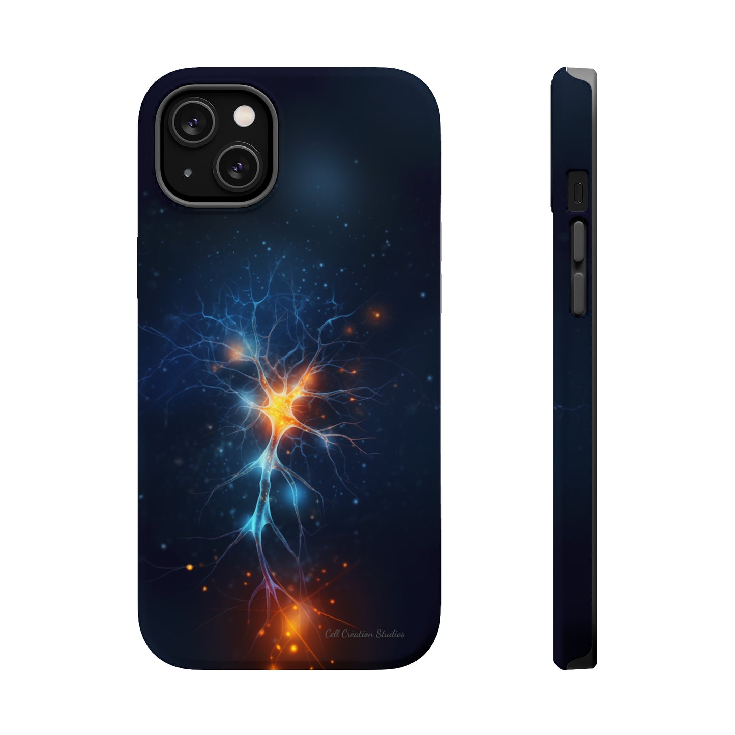 Introducing the "Luminous Neuron" Cell Phone Case – Illuminate Your Connection! -MagSafe Tough Cases