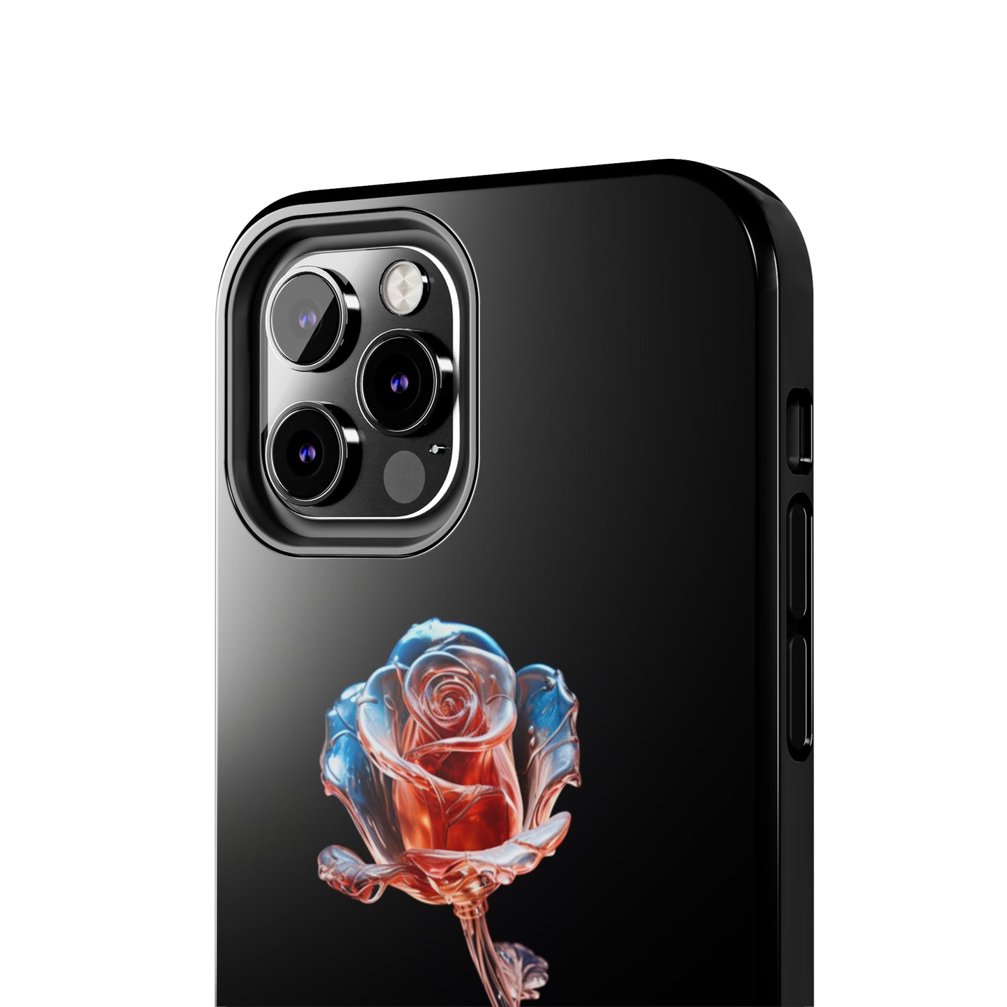 The "Glass Rose Elegance" Phone Case -Tough Phone Cases