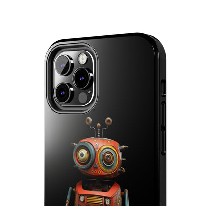 Introducing the "Toy Robot Delight" Cell Phone Case – Embrace Nostalgia with a Playful Robotic Companion! -Tough Phone Cases