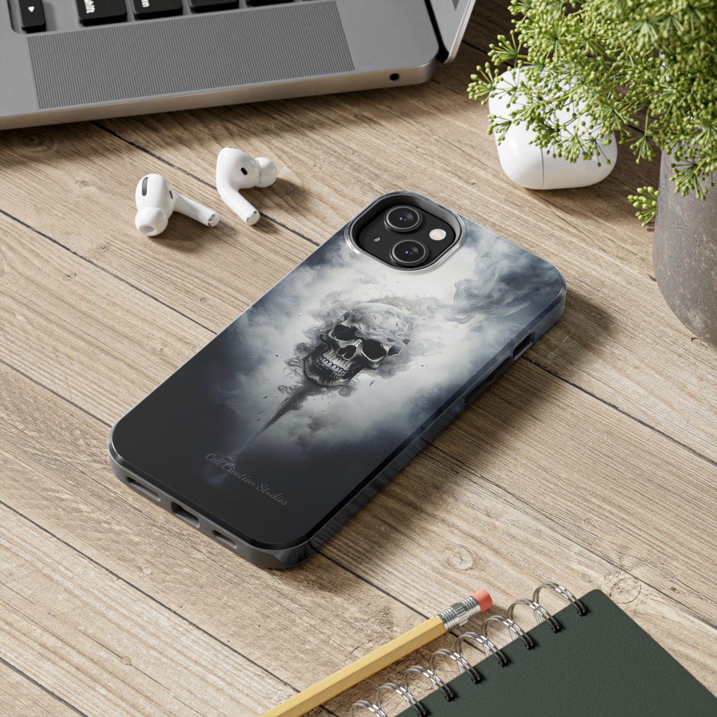 "Mystic Smoke Skull" -Tough iPhone Cases