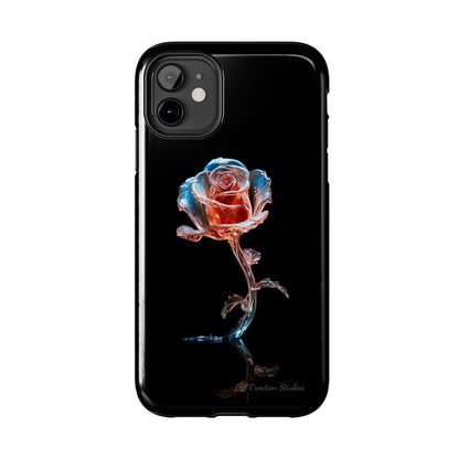 The "Glass Rose Elegance" Phone Case -Tough Phone Cases