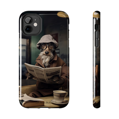 Introducing the "Canine Scholar" Cell Phone Case – Where Canine Meets Wisdom. -Tough Phone Cases