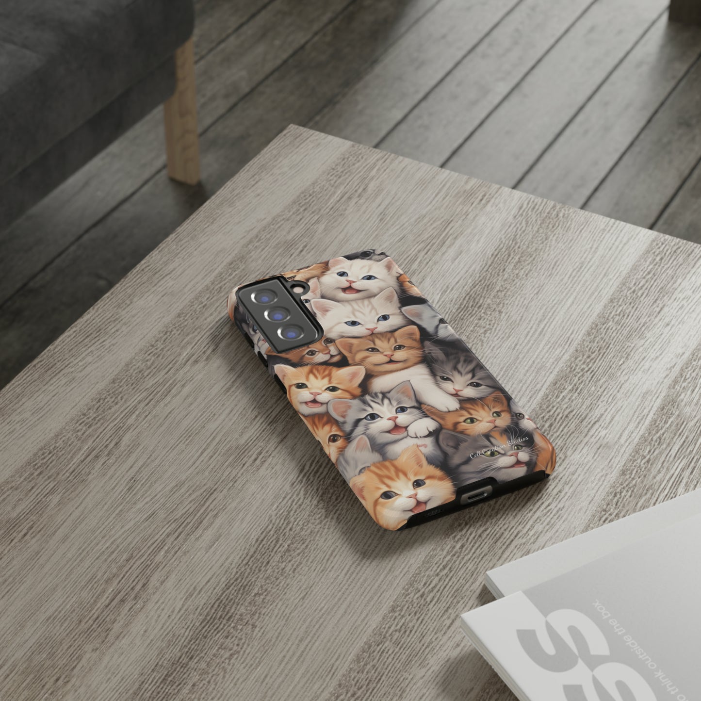 "Kitten Cuddle Haven" Phone Case -Tough Cases