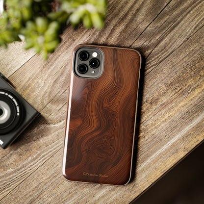 Introducing the "Natural Woodgrain" Cell Phone Case – Embrace Organic Beauty with Wood Pattern Design -Tough Phone Cases