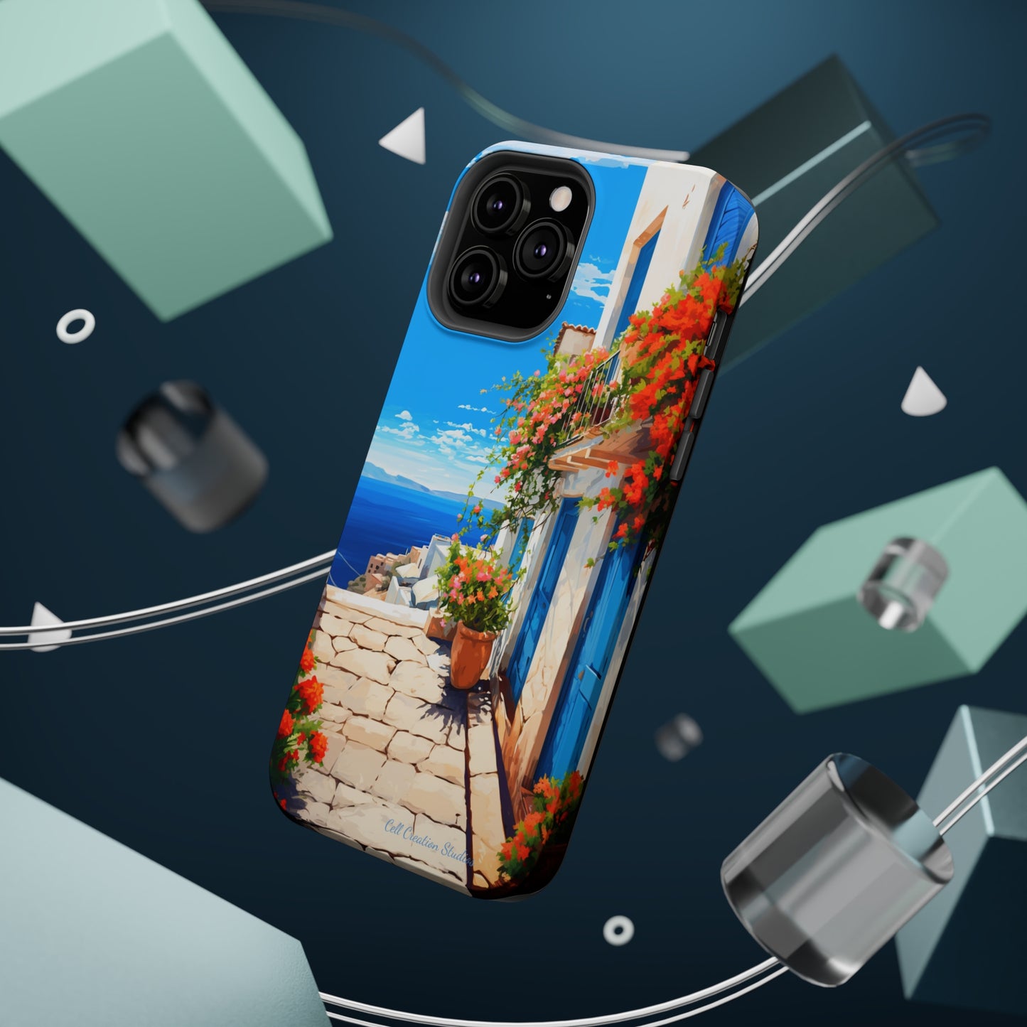 "Mediterranean Bliss Horizon" -MagSafe Tough iPhone Cases