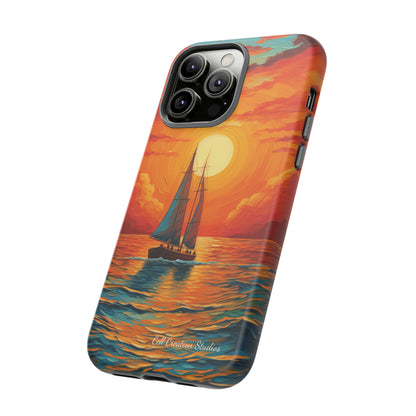 "Sailboat Sunset" - Tough iPhone Cases