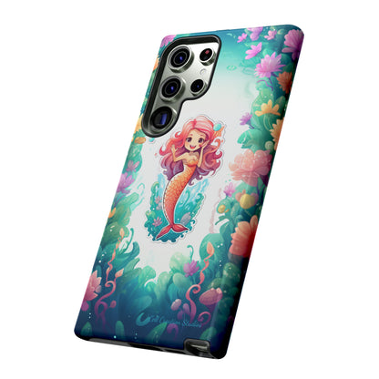 "Pink Seaflower Mermaid" -Tough Samsung Phone Cases