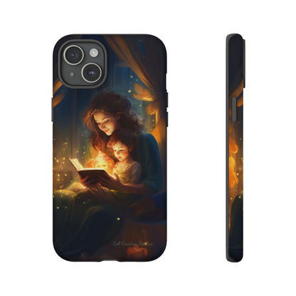 Introducing the "Bedtime Story Bliss" Cell Phone Case – Cherish Heartwarming Moments with Every Glance -Tough Cases