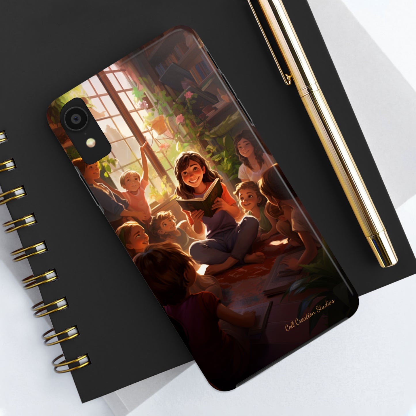 Introducing the "Inspiring Teacher's Tale" Cell Phone Case – Capture the Joy of Storytime -Tough Phone Cases