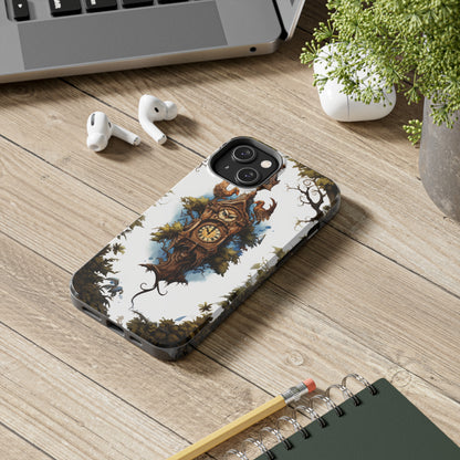 Introducing the "Timeless Charm Cuckoo Clock" Cell Phone Case – Embrace Vintage Elegance -Tough Phone Cases