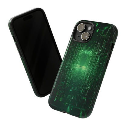 Introducing our "Digital Code Stream" Cell Phone Case – where style meets technology for your device's protection -Tough Cases