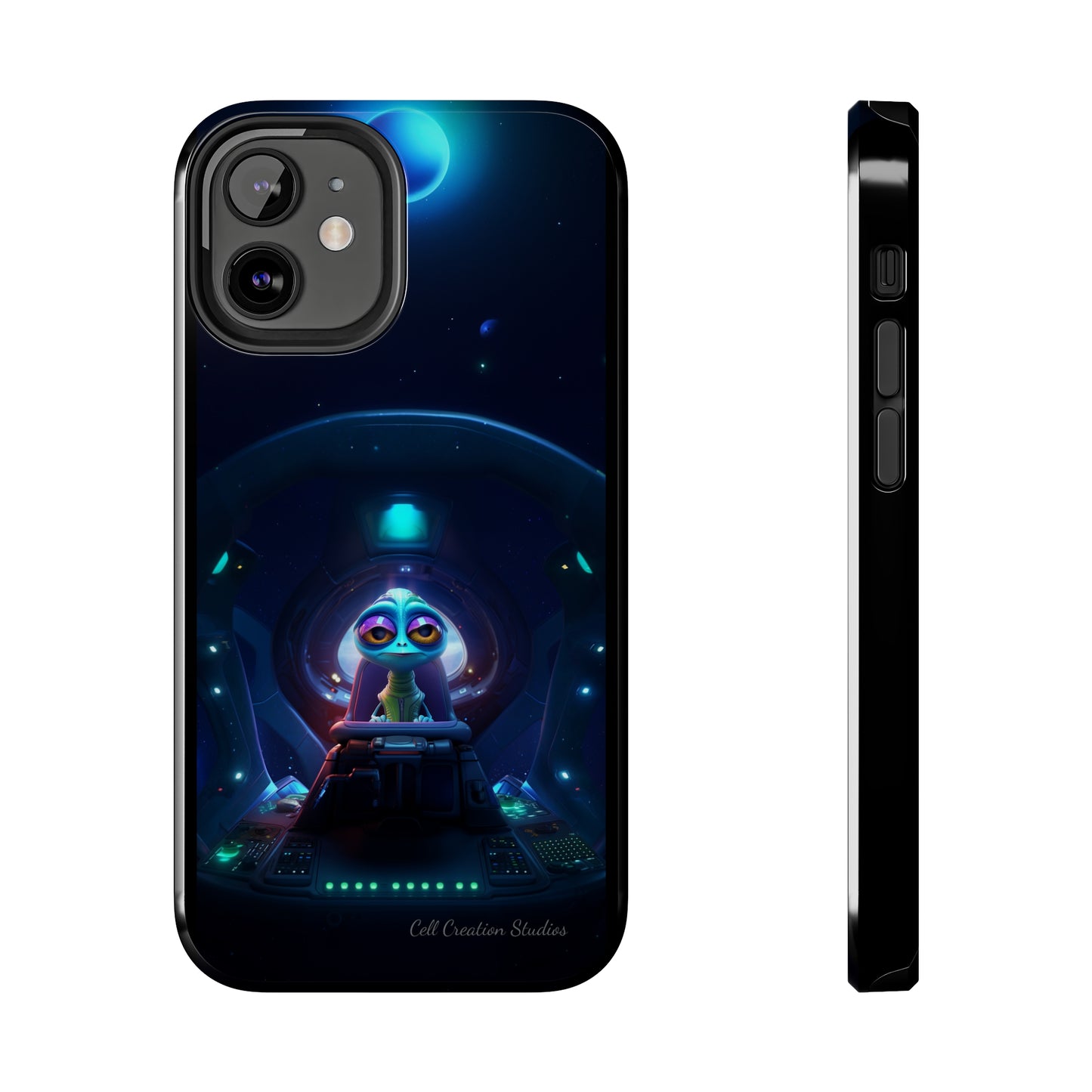 The "Cosmic Cruising Bored Alien" Phone Case-Tough Phone Cases