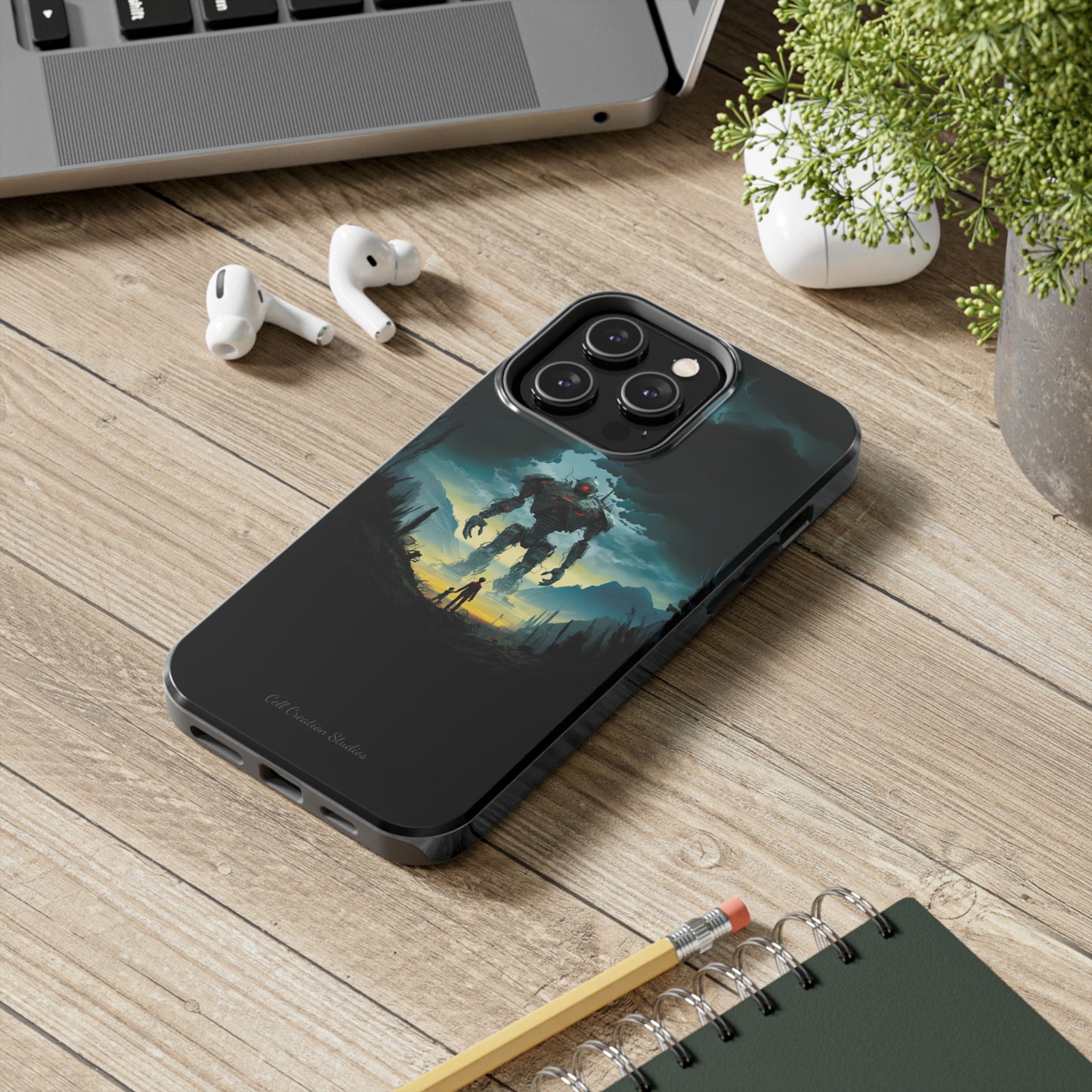 Introducing the "Rising Titan" Cell Phone Case – Witness the Astonishing Emergence of a Giant Robot! -Tough Phone Cases