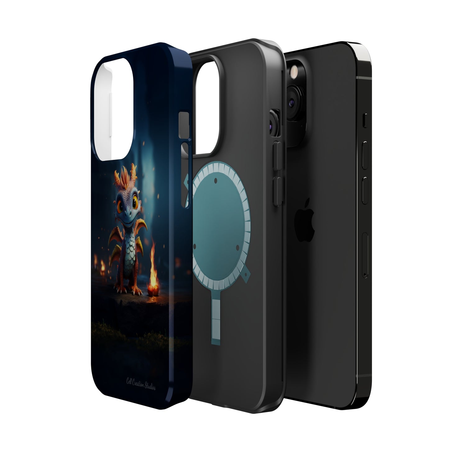 Introducing the "Azure Dragon" Cell Phone Case – Unleash Mythical Marvels -MagSafe Tough Cases