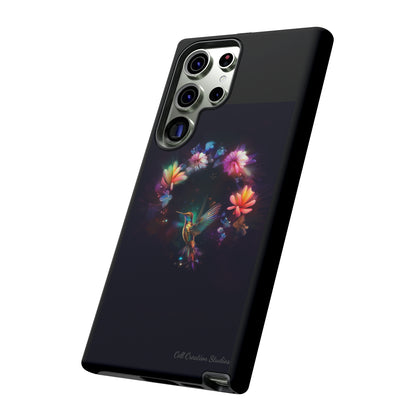 Introducing the "Floral Harmony Hummingbird" Cell Phone Case – Where Elegance Meets Nature -Tough Cases