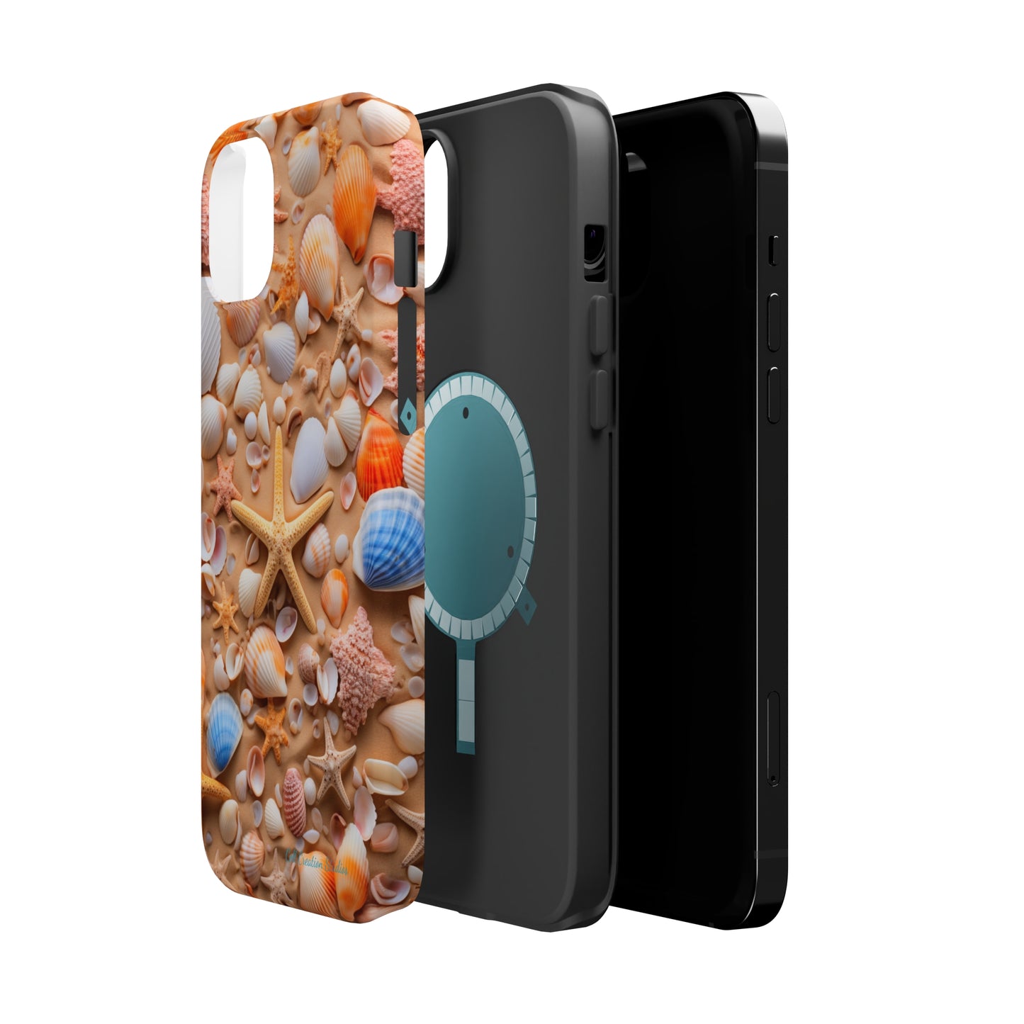 "Seaside Serenity Phone Case: Starfish and Seashells" -MagSafe Tough Cases